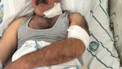 Diyarbakır’ın Sur ilçesinin merkezinde bir kişi, at tarafından boğazından ısırılması