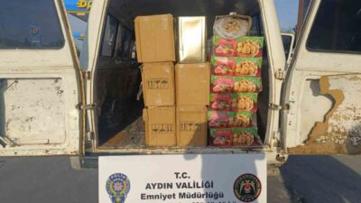 Aydın’ın Efeler ilçesinde polis ekipleri tarafından durdurulan 2 araçta sahte