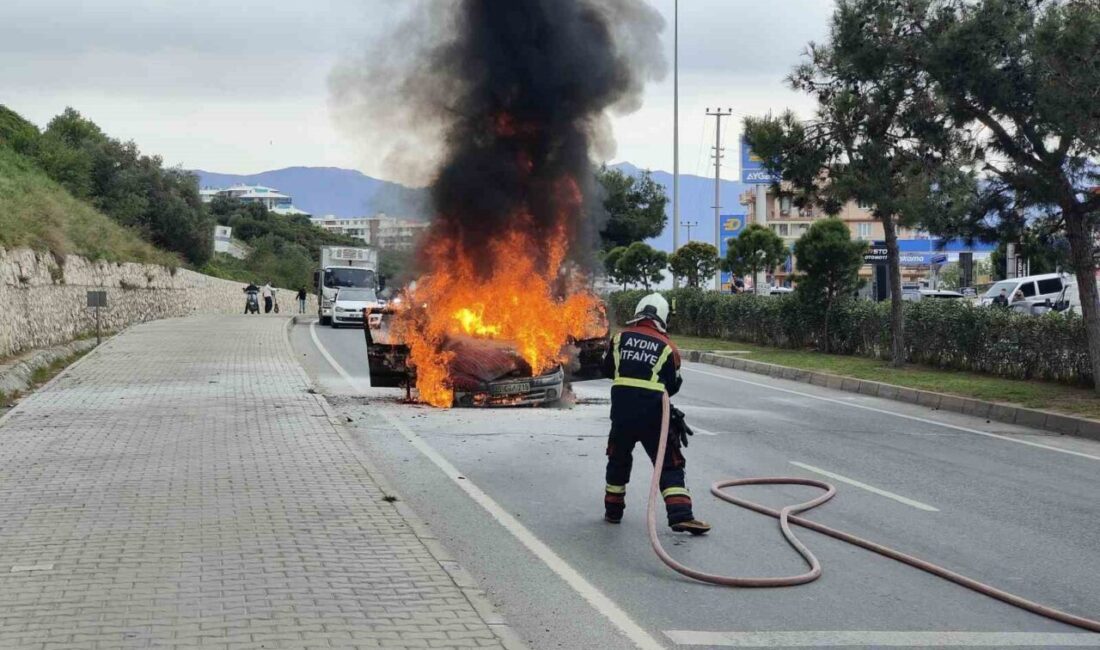 Kuşadası ilçesinde ardışık olarak meydana gelen araç yangınları panik yarattı