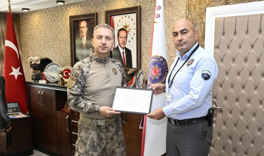 Amasya şehrinde bir banka güvenlik görevlisi, dikkati sayesinde yaşlı bir