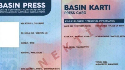 İçişleri Bakanlığı tarafından alınan yeni karar doğrultusunda, basın kartı kimlik