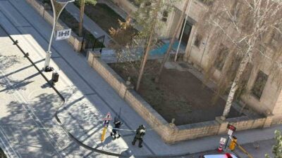 Bayburt’ta, Cumhuriyet Caddesi üzerindeki askeri gazino önüne bırakılan şüpheli paket