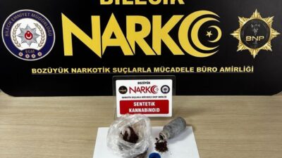 Bozüyük ilçesinde gerçekleşen bir uyuşturucu operasyonunda bir kişi tutuklandı. Bilecik
