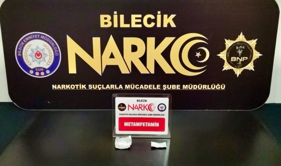 Bilecik ilinde gerçekleştirilen uyuşturucu operasyonunda, bir şahsın tutuklandığı ve bir