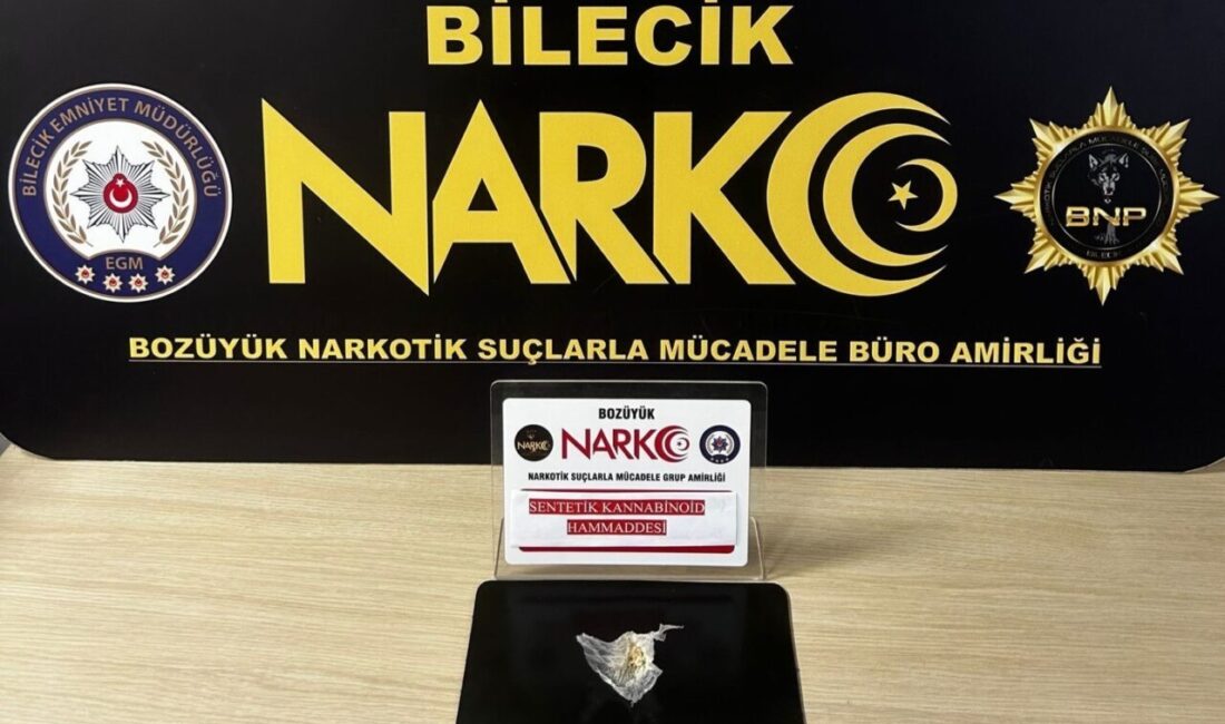 Bozüyük ilçesinde gerçekleştirilen uyuşturucu operasyonunda bir kişi gözaltına alındı. Bilecik