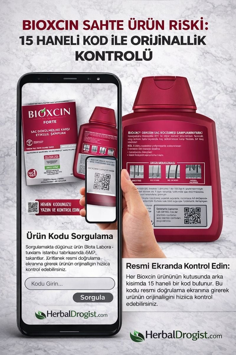 Bioxcin Sahte Ürün Nasıl Anlaşılır? Orijinal Kontrol Rehberi -  HerbalDrogist.com