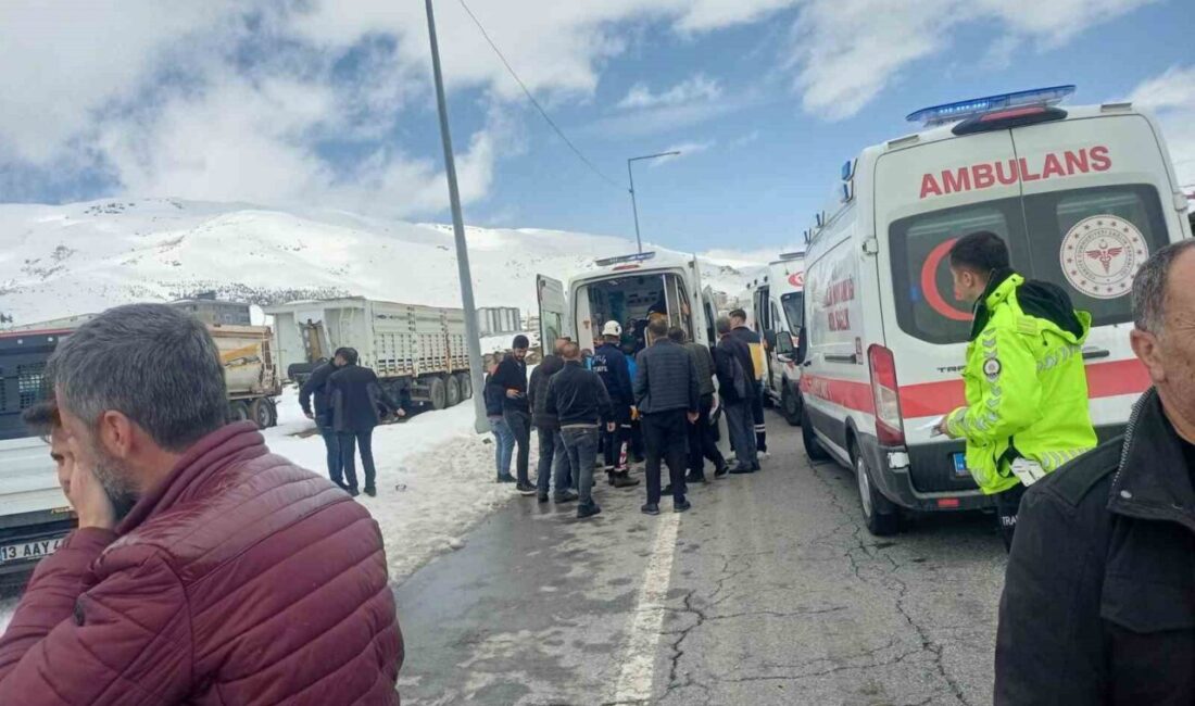 Bitlis’te meydana gelen iki ayrı trafik kazasında toplamda 12 kişi