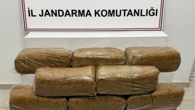 Yozgat’ın Boğazlıyan ilçesinde jandarma ekiplerince düzenlenen operasyonda kaçak tütün ele