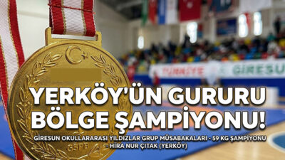 Yerköy Atatürk İmam Hatip Ortaokulu öğrencisi Hira Nur Çıtak, Giresun’da