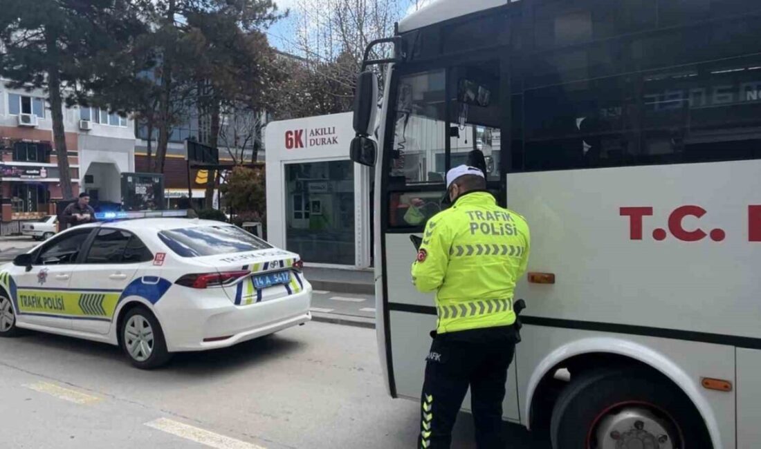 Bolu’da son bir hafta içerisinde trafik kurallarını ihlal eden bin