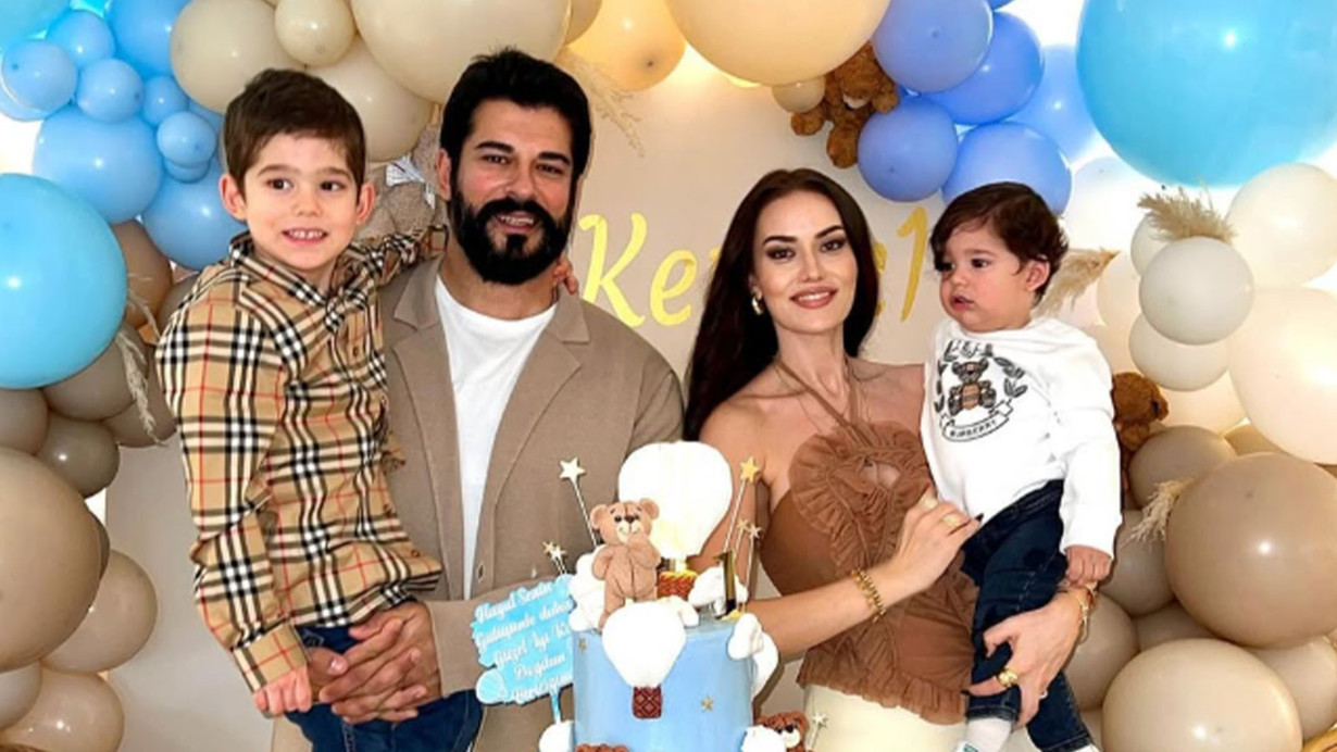 Burak Özçivit ve Fahriye Evcen'den aile pozu! “Yolun hep açık olsun oğlum"