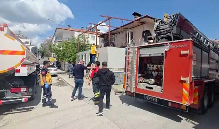 Burdur’un Gölhisar ilçesinde, müstakil bir evin bitişiğinde bulunan depoda çıkan