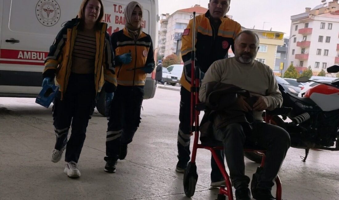 Bir trafik kazası, Bursa’nın İnegöl ilçesinde meydana geldi ve 2