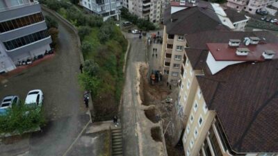 Mudanya ilçesinde meydana gelen şiddetli yağış sonrasında hasara yol açan