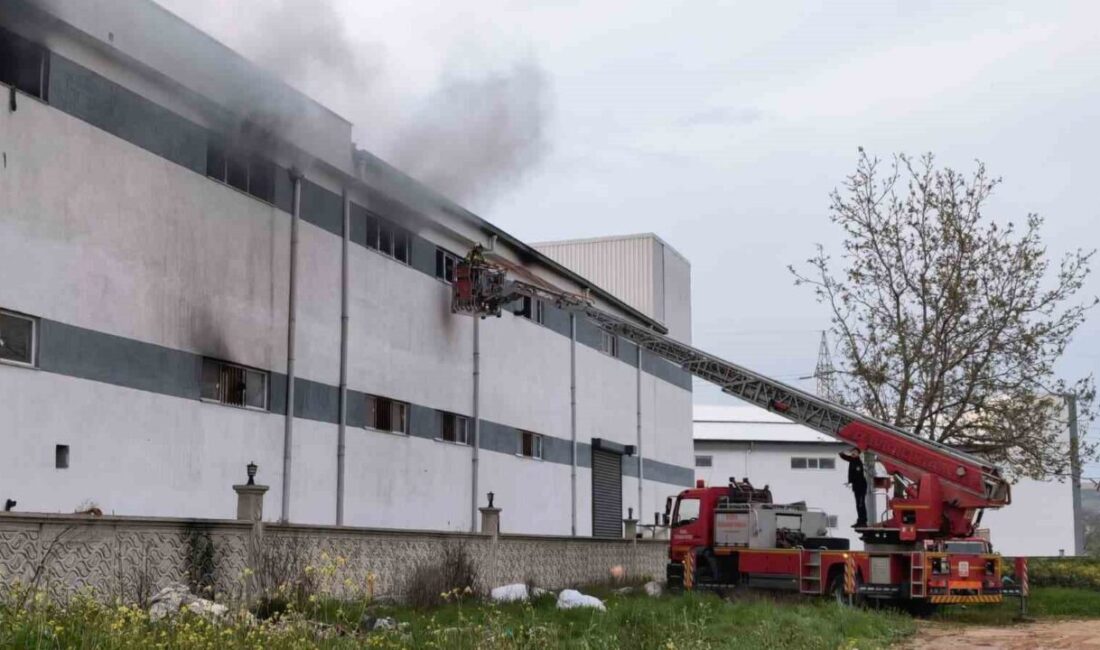 Bursa’nın İnegöl ilçesinde bulunan bir mobilya fabrikasında yangın çıktı ancak