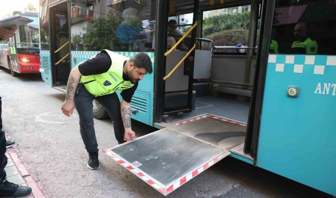 Antalya Büyükşehir Belediyesi, toplu taşıma hizmetlerinden faydalanan vatandaşların güvenliği ve