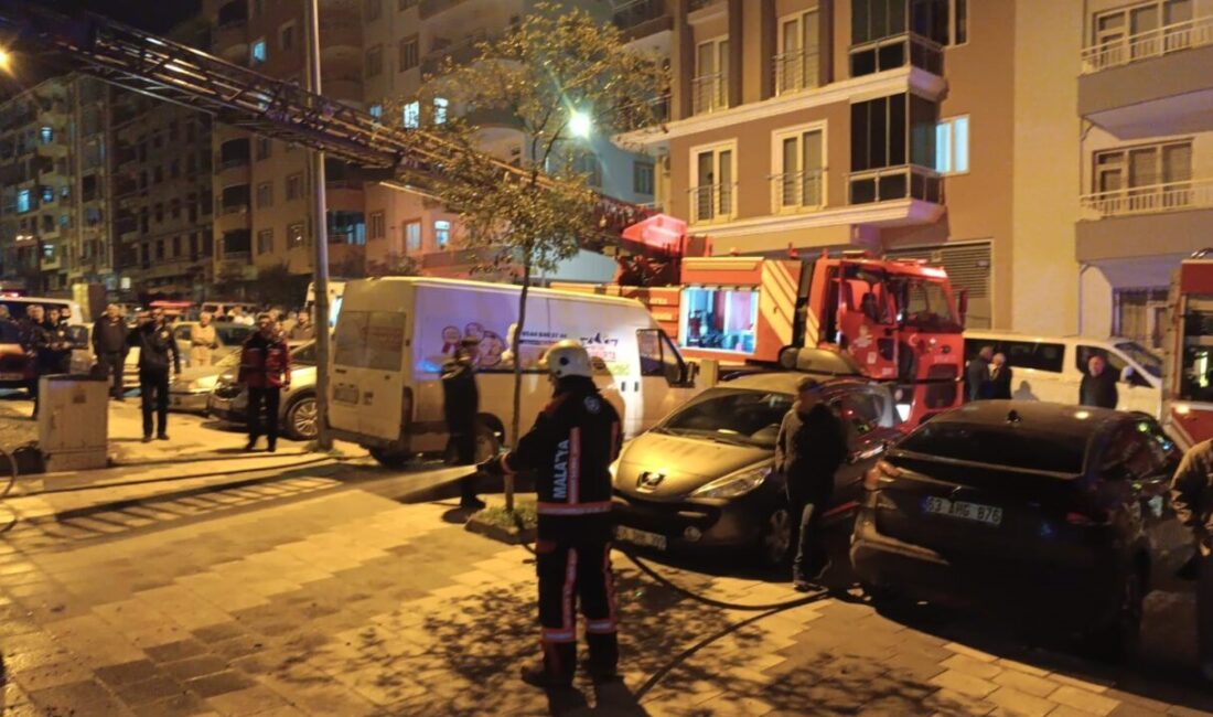 Bir apartman dairesinde çakmakla oyun oynayanların neden olduğu yangın, Malatya’da
