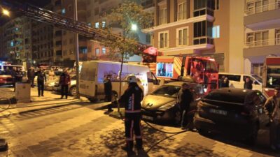 Bir apartman dairesinde çakmakla oyun oynayanların neden olduğu yangın, Malatya’da