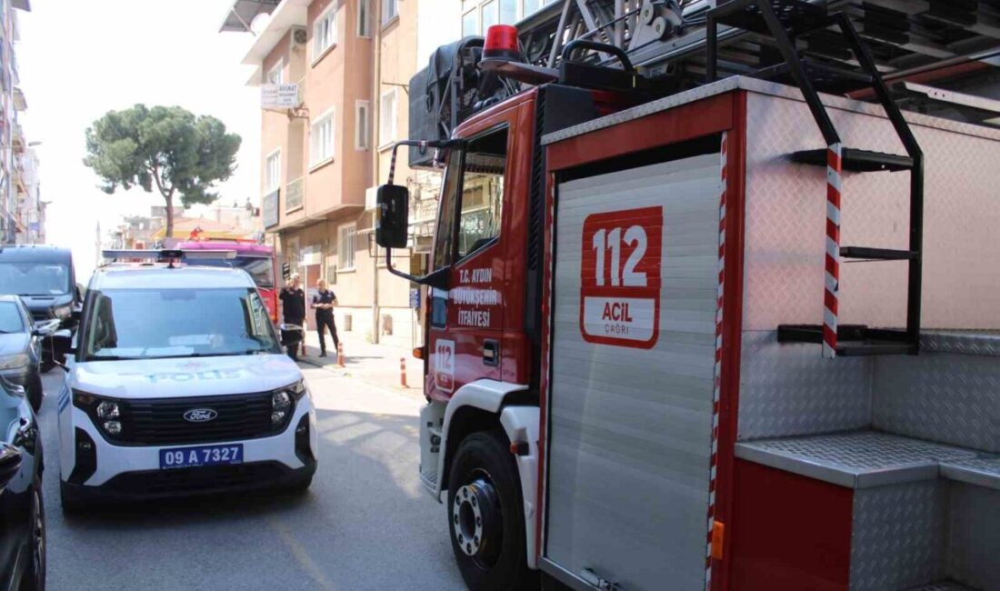 Aydın’ın Efeler ilçesinde bir vatandaş, evinin çatısında bulunan eski kabloları