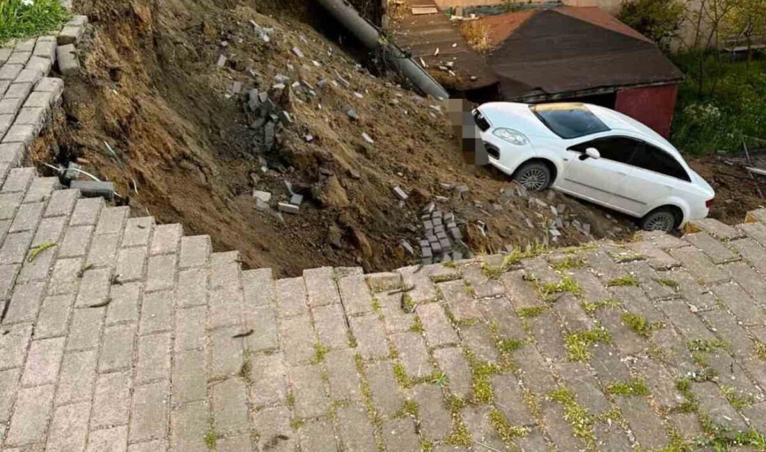 Çayırova ilçesinde bir istinat duvarının çökmesi sonucu hasar meydana geldi,