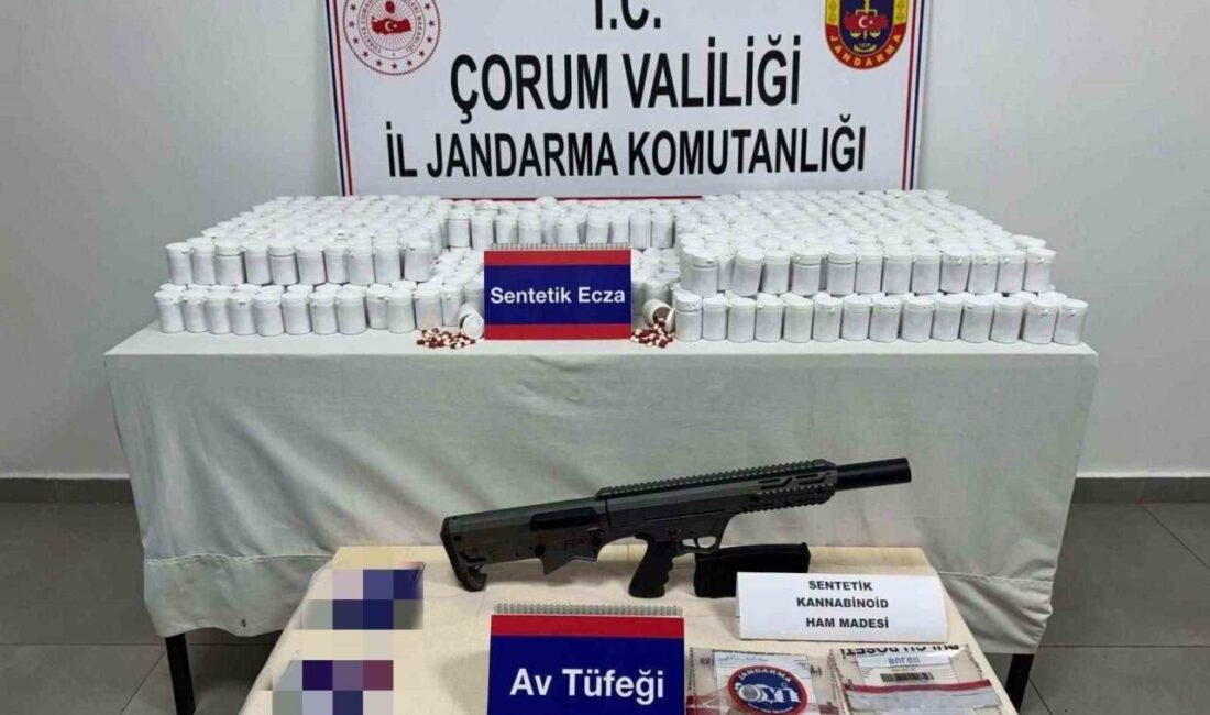 Çorum’da jandarma ekipleri tarafından gerçekleştirilen uyuşturucu operasyonunda 5 şüpheli hakkında
