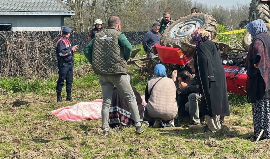 Düzce ilinde tarlasını sürerken traktörün altında kalan bir sürücü yaşamını