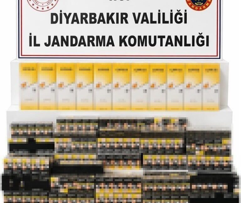 Diyarbakır’da jandarma ekipleri tarafından gerçekleştirilen kaçakçılık operasyonlarında toplam 64 kişi