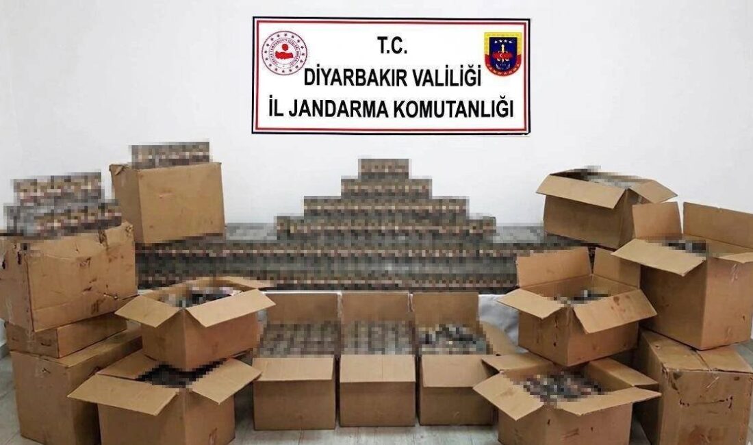 Diyarbakır’da jandarma ekipleri tarafından düzenlenen kaçakçılık operasyonlarında 48 şüpheli hakkında