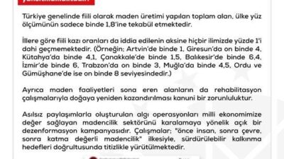 Dezenformasyonla Mücadele Merkezi (DMM) tarafından yapılan açıklamada, bazı sosyal medya