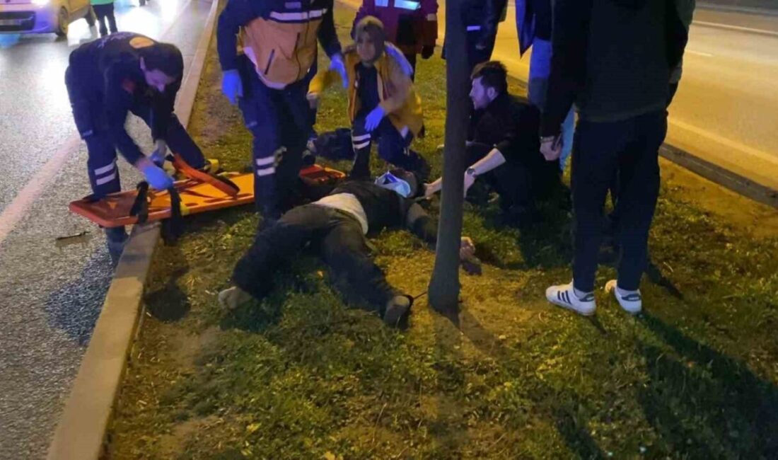 Bursa’nın İnegöl ilçesinde meydana gelen bir kazada, bir adam karşıya