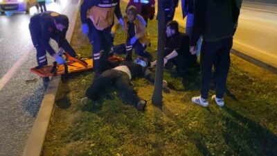 Bursa’nın İnegöl ilçesinde meydana gelen bir kazada, bir adam karşıya