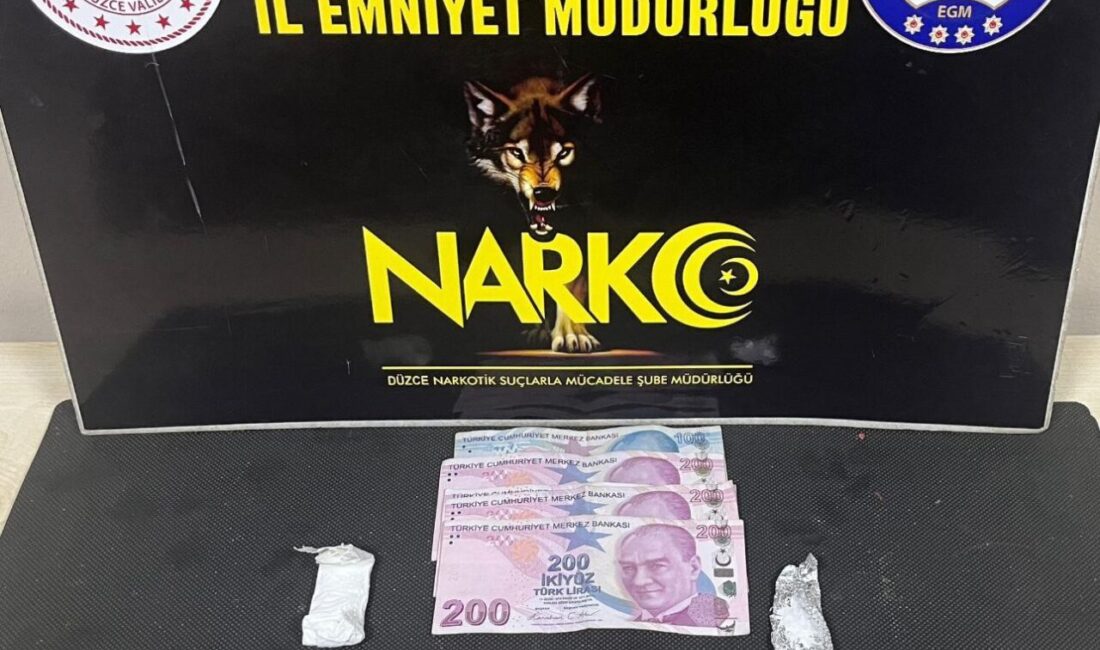 Düzce’de, özellikle üniversite bölgesinde uyuşturucu ticareti yaptığı belirlenen bir kişi