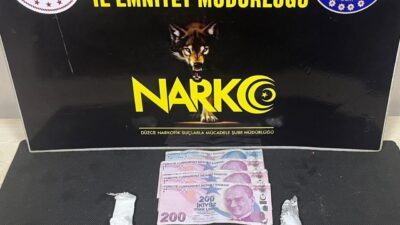 Düzce’de, özellikle üniversite bölgesinde uyuşturucu ticareti yaptığı belirlenen bir kişi