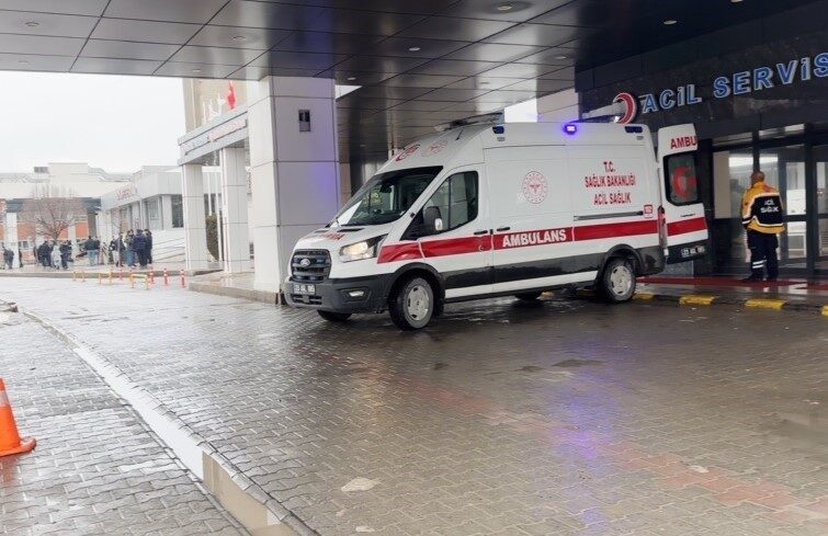 Elazığ’da devam eden su arıtma tesisinin inşaatında meydana gelen iş