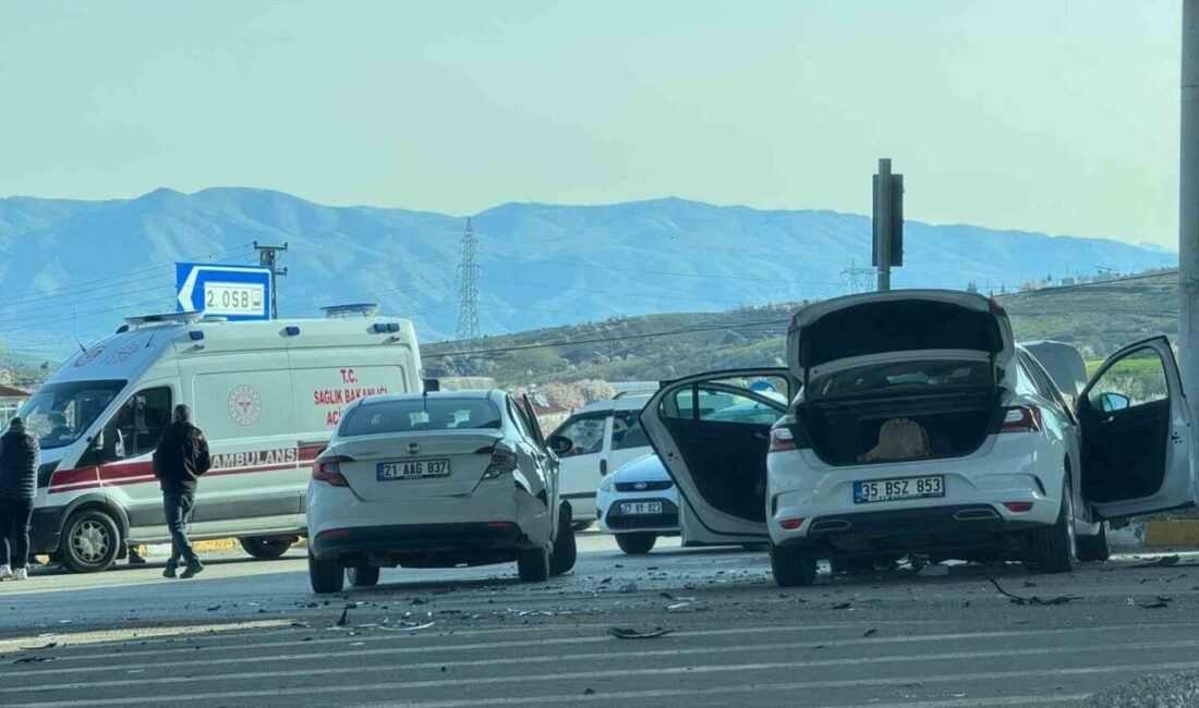 Elazığ-Pertek karayolunda meydana gelen trafik kazasında, iki aracın çarpışması sonucunda