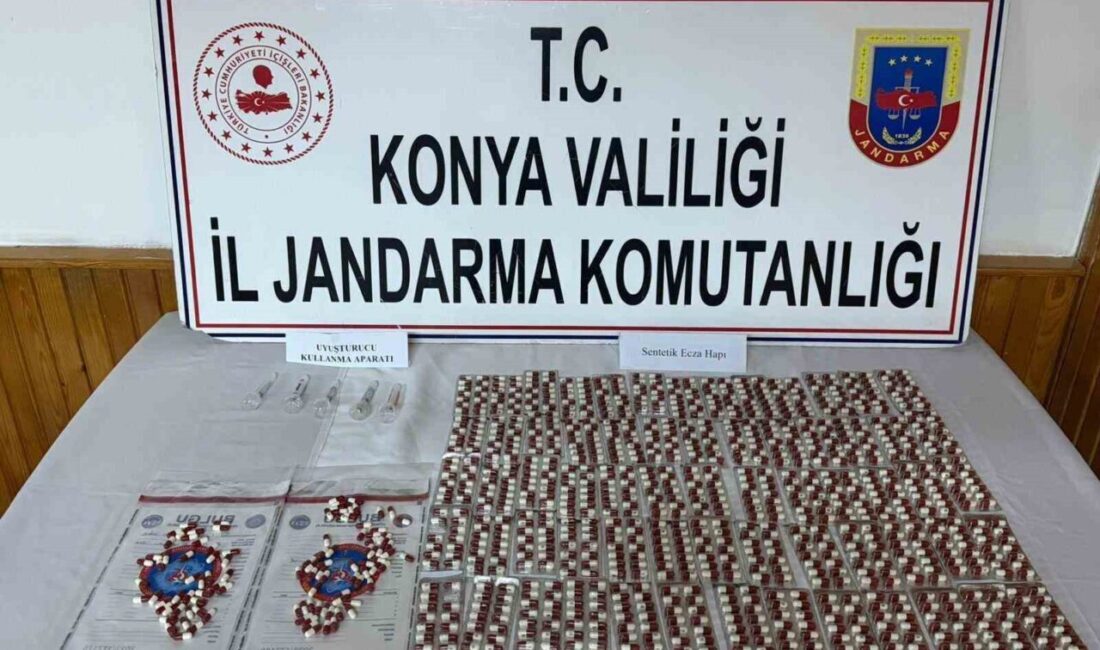 Konya’nın Ereğli ilçesinde Jandarma ekipleri tarafından düzenlenen bir operasyonda bin