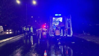 Erzincan’da bir bisiklet sürücüsü ticari taksi ile çarpıştı ve hayatını