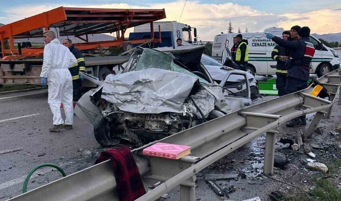 Eskişehir-Ankara karayolunda meydana gelen trafik kazasında, bir aracın kontrolden çıkarak
