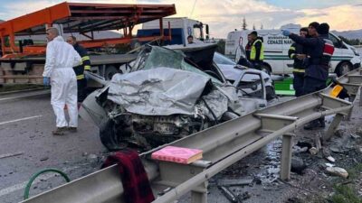 Eskişehir-Ankara karayolunda meydana gelen trafik kazasında, bir aracın kontrolden çıkarak