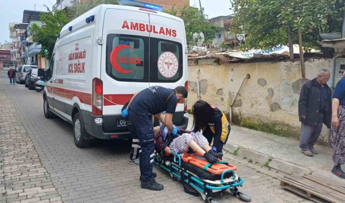 Aydın’ın Efeler ilçesinde yaşlı bir kadının müstakil evin bahçesinde düşmesi