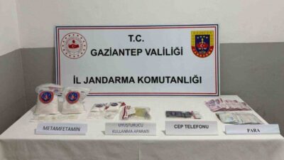 Gaziantep’te jandarma ekipleri tarafından gerçekleştirilen bir uyuşturucu operasyonunda 2 kilo