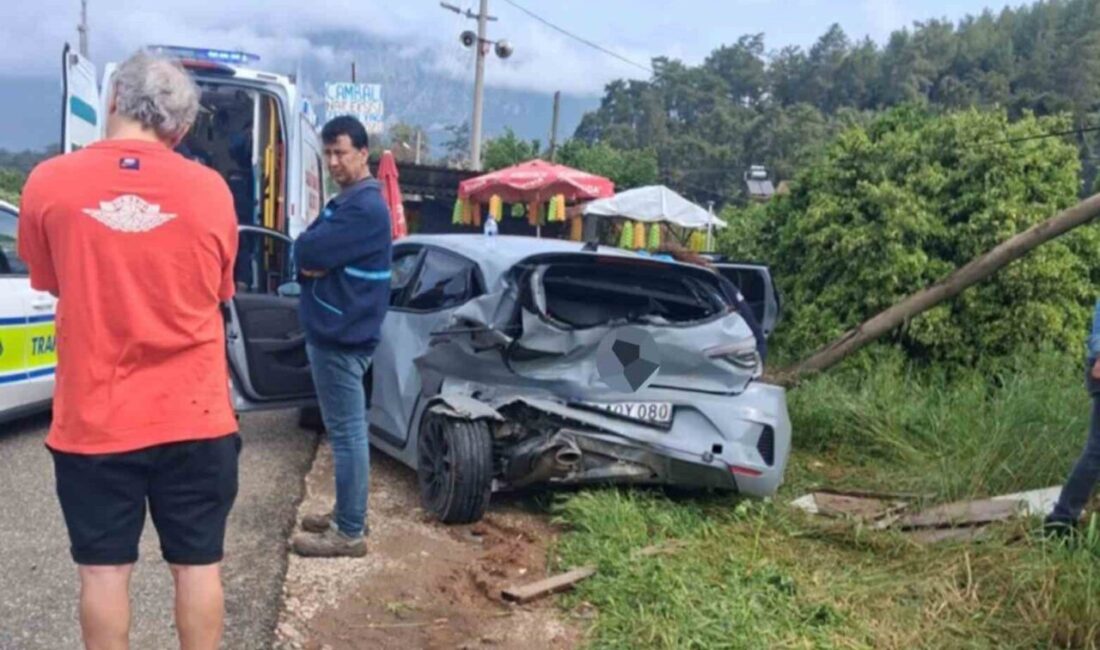 Muğla’nın Gökova Kavşağı ile Marmaris arasındaki Gökçe mevkisinde meydana gelen