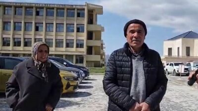 Tunceli Adliyesi’ne gelen Halit Doku, kızı Gülistan Doku’nun duruşmasının ardından