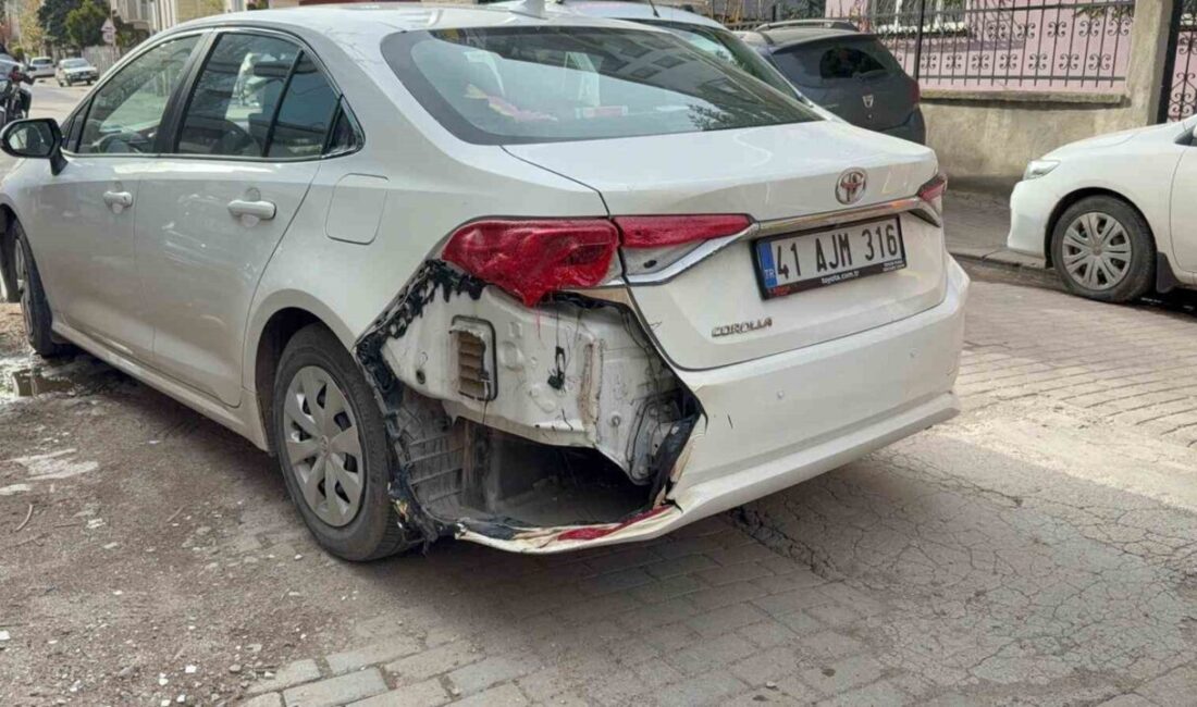 Kocaeli İzmit ilçesinde bir binanın doğal gaz kutusunda meydana gelen