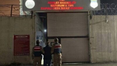 Erzurum’da jandarma ekipleri, hakkında arama kararı bulunan bir hırsızlık şüphelisini