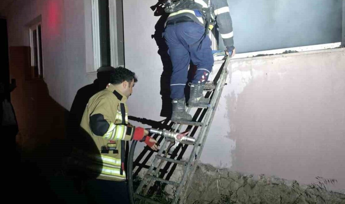 Hassa ilçesinde bir müstakil evde meydana gelen yangın kısa sürede