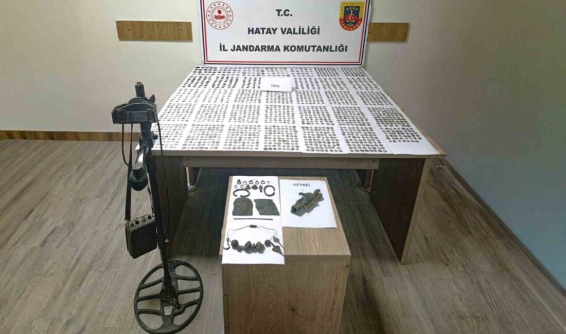 Jandarma ekipleri tarafından Hatay’da gerçekleştirilen operasyonda, farklı tarihlerden kalma binlerce
