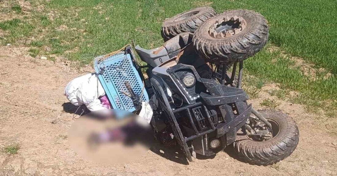 Hisarcık ilçesinde meydana gelen bir kazada, bir kadın ATV kullandığı