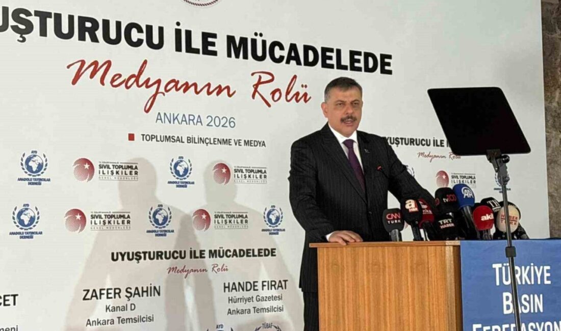 İçişleri Bakanı Mustafa Çiftçi, ‘Uyuşturucu ile Mücadelede Medyanın Rolü’ panelinde