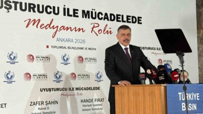 İçişleri Bakanı Mustafa Çiftçi, ‘Uyuşturucu ile Mücadelede Medyanın Rolü’ panelinde